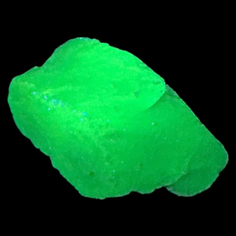 Federal Blue Art Glass Cullet Glowing Manganese Slag Glass #6GL60‎